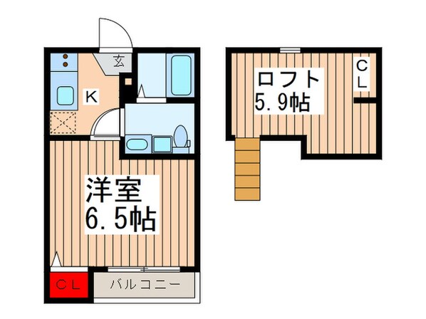 Wistaria　北越谷の物件間取画像